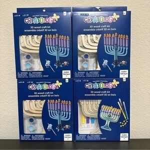 Creatology Hanukkah Menorah 3D Wood Craft Kits DIY Kids Project Jewish Holiday